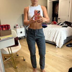 Women's Gray Corduroy Pants